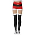thumbnail image 2 of Christmas Leggings for Women Elastic High Waist Slim Fit Funny Santa Claus Print Tights Pants Workout Yoga Pants, 2 of 9