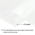 thumbnail image 3 of Uxcell Window Privacy Film 15.75 Inch x 6.56 Feet Frosted Glass Self-Adhesive Sun Blocking Sticker for Home White, 3 of 6