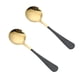 thumbnail image 1 of Cuchara para cena, cucharas de acero inoxidable, cucharas de metal duraderas, cucharada, cucharas para cubiertos, uso para el hogar, restaurante, fácil de limpiar, 1 of 5