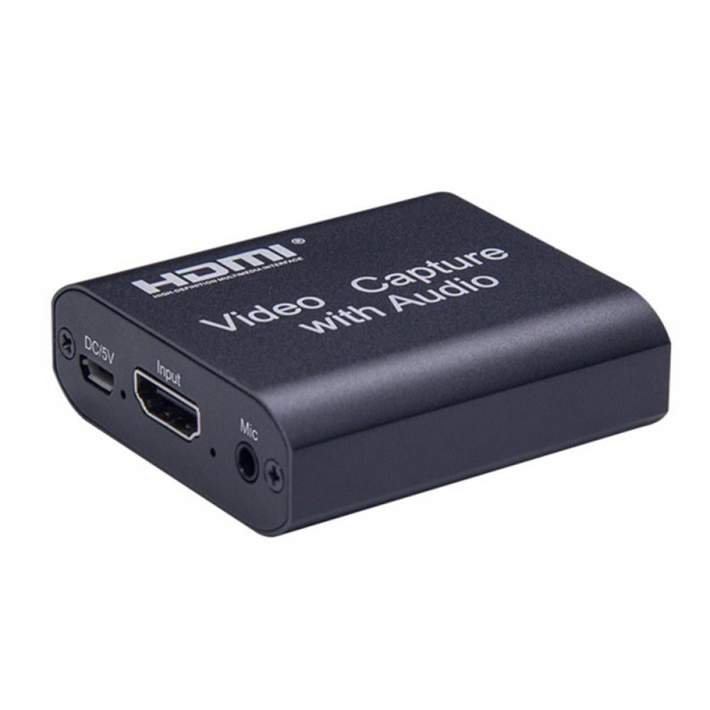Udpakning arkiv flydende 1080P 4K HDMI Video Capture Card Device with Audio HDMI to USB 2.0 Video Capture  Card Game Record Live Streaming - Walmart.com