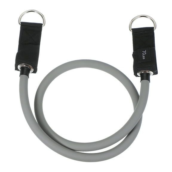 Uxcell Resistance Tube Bands, 70 lbs Stackable Single Resistance Band Exercise Band Stretch Band for Working Out Man Home, Grey