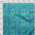 thumbnail image 2 of oneOone Polyester Lycra Turquoise Blue Fabric Batik Dress Material Fabric Print Fabric By The Yard 56 Inch Wide, 2 of 4