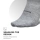 thumbnail image 4 of Calcetines Feetures Ultra Light No Show Tobillo, talla S, gris claro, 4 of 7