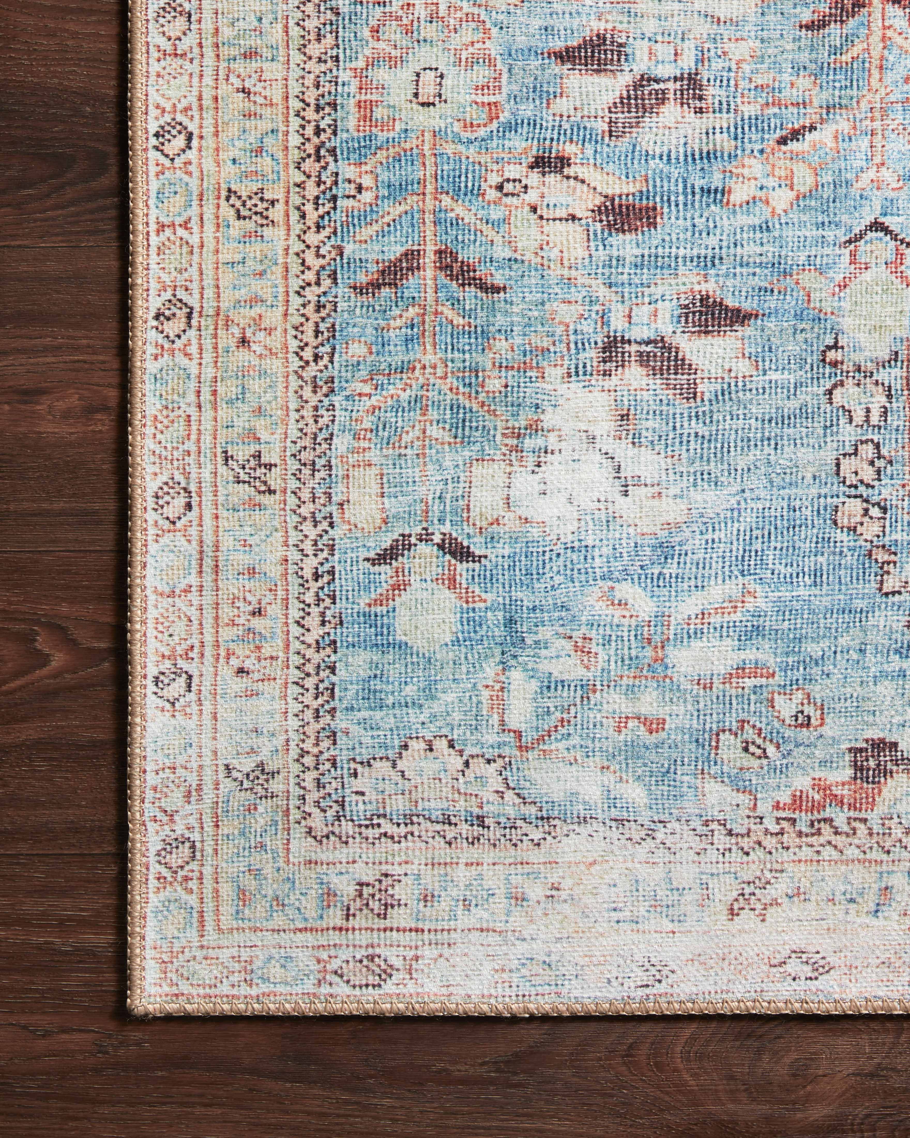 Loloi II Wynter WYN-06 Teal / Multi Oriental Area Rug 2'-0" x 5'-0"