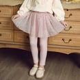 thumbnail image 4 of 2-8T Girls Footless Leggings Tights with Ruffle Tutu Skirts Kids Culottes Ballet Pantskirt, 4 of 10
