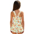 thumbnail image 2 of FUIALDOLG Yellow Lemon Capybara Kids One Piece Swimwear Sleeveless Beach Bathing Suit with Skirt for Little Girl,Quick Drying Tank Tops Swimsuits Beach Pool Party Outfits 3-4 Y, 2 of 8