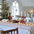 thumbnail image 4 of BJUTIR Christmas Table Runner Holiday Table Runners For Dining Room Snowflake Snowman Table Runner For Christmas Table Decorations Holiday Decor, 4 of 9