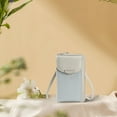 thumbnail image 4 of Latrodar Small Crossbody Bag Cell Phone Purse Wallet With Credit Card Slots For Women Light blue Decorative, 4 of 5