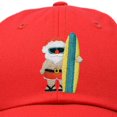 thumbnail image 2 of DALIX Christmas Surfing Santa Baseball Cap Embroidered Hat in Red, 2 of 7
