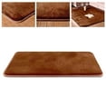 thumbnail image 4 of GROWTH TANK Soft Memory Foam Bath Mat, Non- Absorbent Velvet Bath Rug, Rug, Coffee 50x80cm, 4 of 9