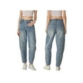 thumbnail image 4 of Michellecmm Women Fashion Loose Jeans Solid Color Mid-Rise Barrel Denim Pants Spring Summer Casual Trousers Streetwear, 4 of 9