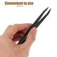thumbnail image 3 of FENGGUIQU 10Pcs Precision Plastic Tweezers for Crafts Ergonomic Design Black Pointed Tips, 3 of 7
