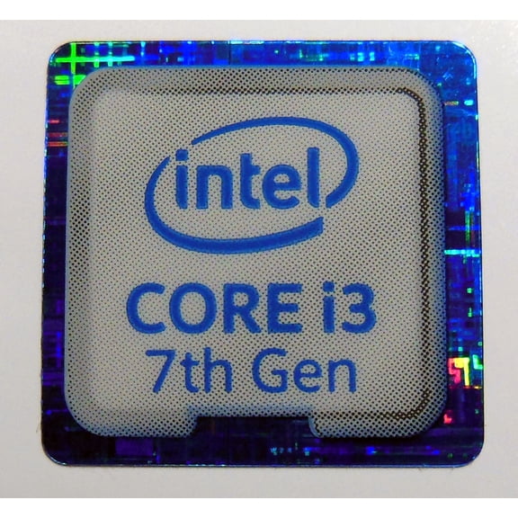 Intel Core i3 7th Gen Inside Sticker 18 x18mm / 11/16" x 11/16" [919]