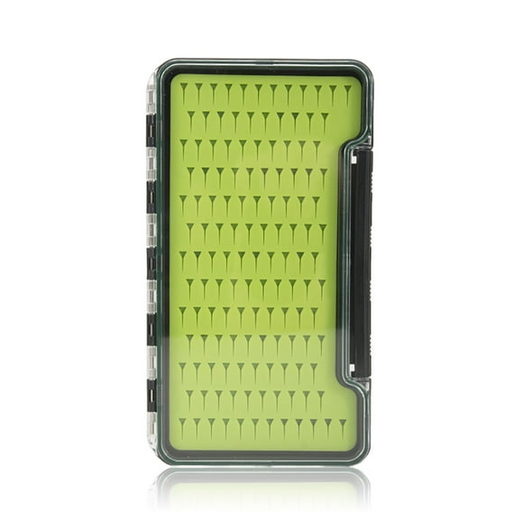 Ruiboury Fly-fishing Box Portable Silicone Liner Sealed Waterproof Boxes Outdoor Activity Lure Hook Container Fishing Accessories Large Triangular