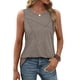 thumbnail image 2 of Camiseta Sin Mangas Informal de Cuello Redondo y Corte Holgado para Mujer, Color Gris, Talla XL, 2 of 9