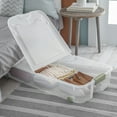 thumbnail image 3 of Sterilite 62 Liter Ultra™ Wheeled Underbed Storage Box - Green, 3 of 10