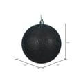 thumbnail image 2 of Vickerman 2.4" Black Glitter Ball Ornament, 24 per Bag, 2 of 5