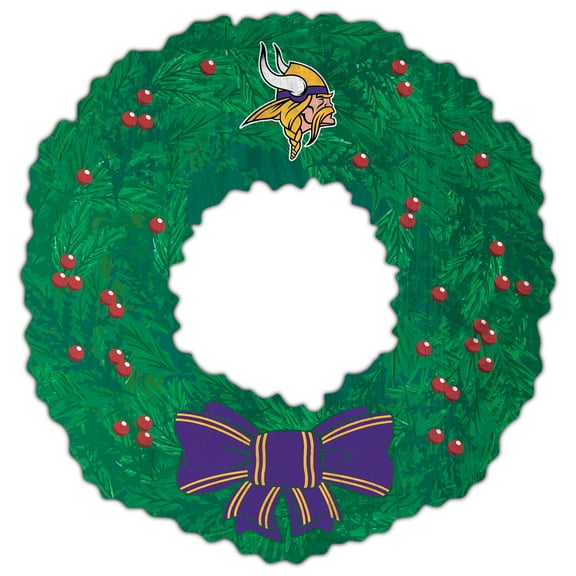 Minnesota Vikings 16'' Team Wreath Sign