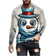 thumbnail image 2 of cllios Ugly Christmas Shirts for Men,Novelty Chirtsmas Snowman 3D Printed Long Sleeve Tshirts Big and Tall Round Neck Xmas Holiday Graphic Tees,Vacation Christmas Shirt,Mens Christmas Gift Ideas, 2 of 4