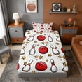 thumbnail image 4 of Erosebridal Bowling Pattern Twin Sheet Sets, Sport Bedding for Boys and Girls, 3-Piece, 1 Flat Sheet, 1 Fitted Sheet and 1 Pillowcase, 4 of 6