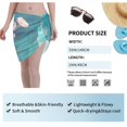 thumbnail image 4 of Wukai Flowers in Glass Vase Women’s Short Sarongs Beach Wrap Bikini Bottom Short Skirt Chiffon Scarf for Swimwear, 4 of 4