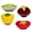 4 Designs, variant on BIA Vegetable Dip Dish, Artichoke Shaped Lead-Free Ceramic Sauce Bowl (5.95" x 4.8") - Decorative Serveware for Dips, Condiments & Appetizers - Kitchen Dining Accessory for Serving & Entertaining