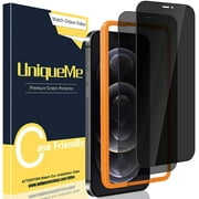 [2 Pack] UniqueMe Anti Spy Privacy Screen Protector Compatible for iPhone 12 Pro Max 6.7 inch, [Easy Installation