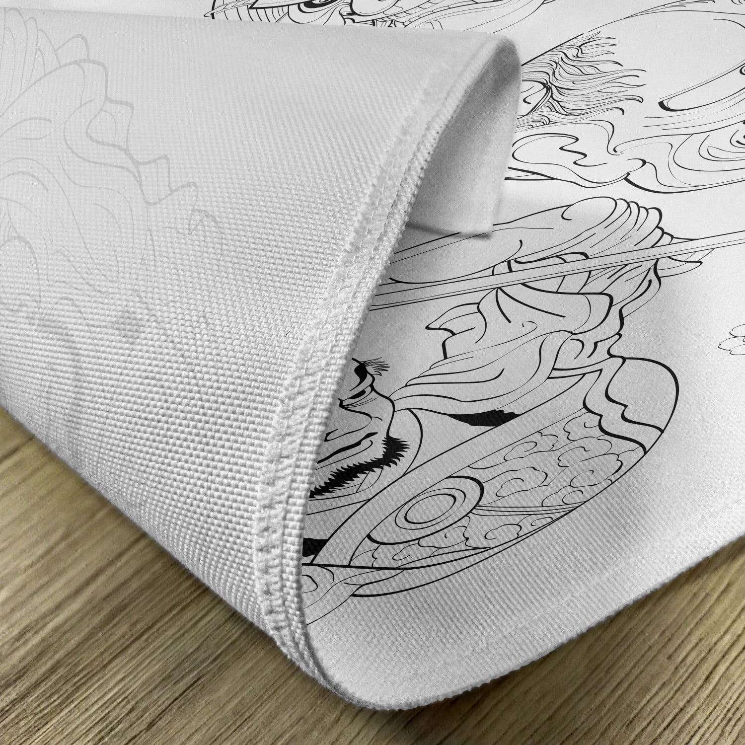 Ambesonne Kabuki Place Mats Set of 4, Japan Traditional Performi 並行輸入品 : Ambesonne Kabuki Place Mats Set of 4, Japanese Nogaku