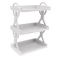 thumbnail image 2 of Wall Storage Rack, Simple Style Strong Bearing Capacity Space Saving Drain Hole Multipurpose Wall Mounted Shelf  for Kitchen White,Gray, 2 of 8