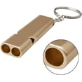 thumbnail image 2 of 4 Pcs Survival Whistle, Double Tubes Aluminum Emergency Whistle, Emergency Signaling Whistles for Camping Lifeguard Exploration, 2 of 5