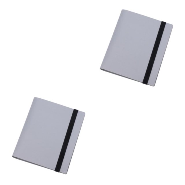 Maytalsory Multifunctional Postcard Album For Organizing Collection Photo Album Durable Construction Classic silver gray 3 inches 360 2Set