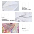 thumbnail image 4 of Haosy 2 Pack Kitchen Wash Cloths with Hanging Loops Absorbent Absorbent Quick Drying Hand Towels, Colorful Cute Unicorn and Flower, 4 of 7