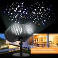 thumbnail image 2 of Christmas Snowflake Light Projector Intdoor 2 Sets, IP65 Waterproof Rotatable Snowfall LED Projector Lights, Christmas Decoration, 2 of 5