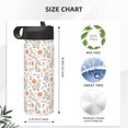 thumbnail image 4 of Disketp Flower Rabbit 18oz Sports Insulated Kettle With Straw Insulated Water Bottle For Running Hiking Cycling Climbing Man'S Womens Sports Water Bottle, 4 of 8