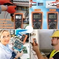 thumbnail image 6 of Digital Multimeter, Multimeter with AC DC Voltmeter & Ohm Volt Amp Tester, Pocket Meter with Backlight Tests Wire, Voltage Tester Measure Voltage Current Resistance Diode, 6 of 15