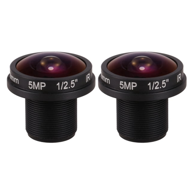 Lente ojo de pez HD 2X para CCTV, 5 MP, 1,8 mm, montura M12x0,5, 1/2,5 F2,0, 180 grados, para cámaras de videovigilancia.