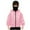 Pink, variant on Boys Balaclava Hoodie jackets with Pockets Long Sleeve Zip Up Athletic Jacket Casual Winter Warm Hoodies, Black