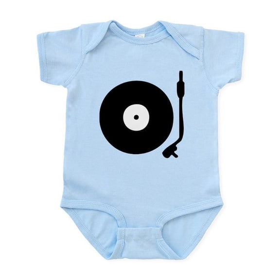 CafePress - Vinyl Turntable 1 Infant Bodysuit - Baby Light Bodysuit, Size Newborn - 24 Months