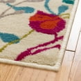 thumbnail image 4 of Unique Loom Azalea Collection Area Rug - Indica (9' x 12' Rectangle Ivory/Teal), 4 of 7