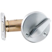 Schlage B580 626 Grade 2 Door Bolt Inside Turn Only Adjustable 2-3/8 and 2-3/4 Backset Satin Chrome Finish