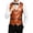 Orange, variant on hoksml Men's Glitter V-Neck Suit Vest, 4 Button Slim Fit Formal Waistcoat with Adjustable Back Strap and Pockets, Wedding Party Dress Vest