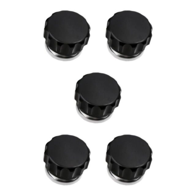 Destyer Fuels Tank Cap Easy To Install Suitable For Many Kinds Of Cars Materials black HJG01-38.1mm 5Set