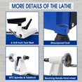 Wood Lathe for Woodworking, Benchtop Wood Lathe 10 x 18 in Machine with ...