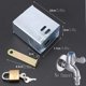 thumbnail image 2 of Water Faucet Switch Lock Electric Socket Protective Cover Multifunction Outdoor Faucet Anti-theft Lock Square Silver, 2 of 4