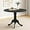 Black, variant on Round Dining Table, 40’’ Pedestal Kitchen Table with Round Tabletop & Rubber Wood Legs, Modern Dinner Table for Kitchen, Dining Living Room, Farmhouse, Restaurant (Natural & White)
