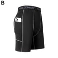 thumbnail image 1 of AYFFDIYI Mens Athletic Fitness Pants Compression Short Pants Pocket With, 1 of 8