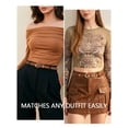 thumbnail image 2 of Vorliqent Women's Belt 2 Pack Classic & Studded Skinny Belts for Women Brown Belts for Dresses Pants Jeans, 2 of 6
