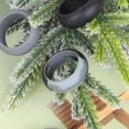 thumbnail image 4 of OULII 4PCS Couples Silicone Rings Black Waterproof Gym Rings Simple Design, 4 of 4