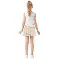 thumbnail image 4 of Girls' Skorts Elastic Waist Skorts with Inner Shorts Athletic Workout Shorts Skirts Small Rabbits and Carrots Large, 4 of 9