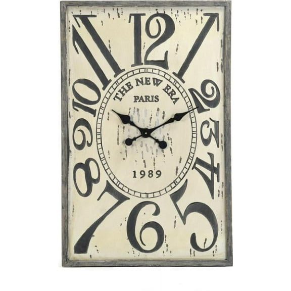 Traditional Ebony Wooden Wall Clock-Premium MDF, Pine